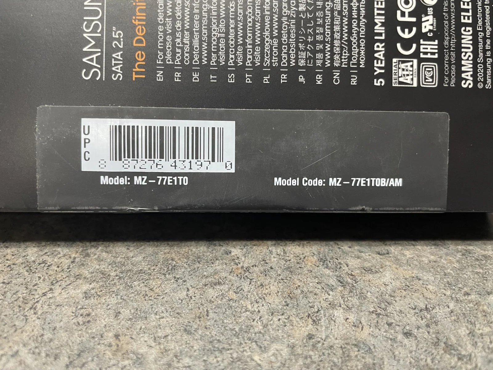 Samsung 870 EVO 1TB 2.5" SATA Internal SSD MZ-77E1T0 - Image 4