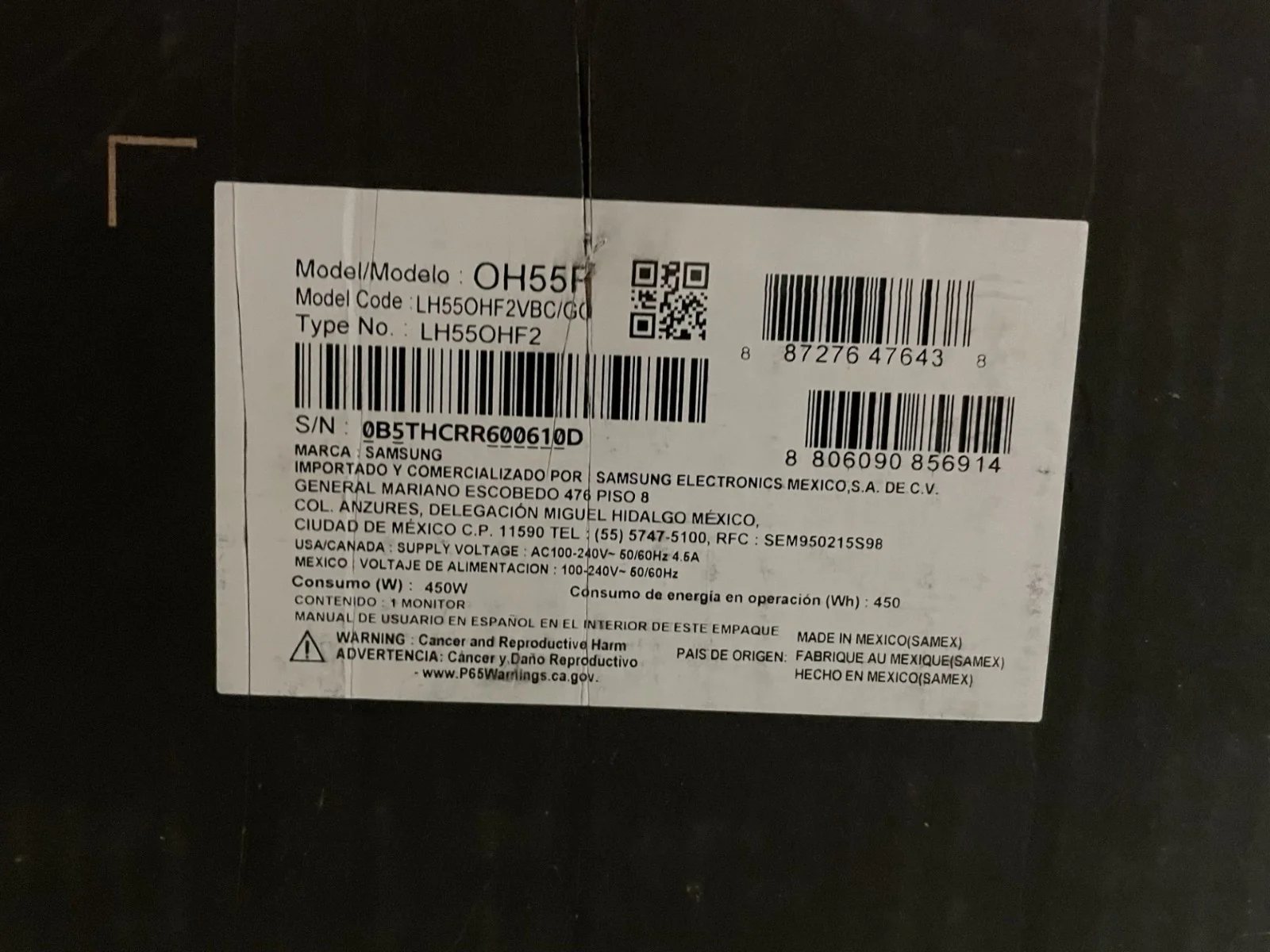 Samsung OH55F Professional 55" Outdoor Digital Smart Signage Display / Monitor - Image 6