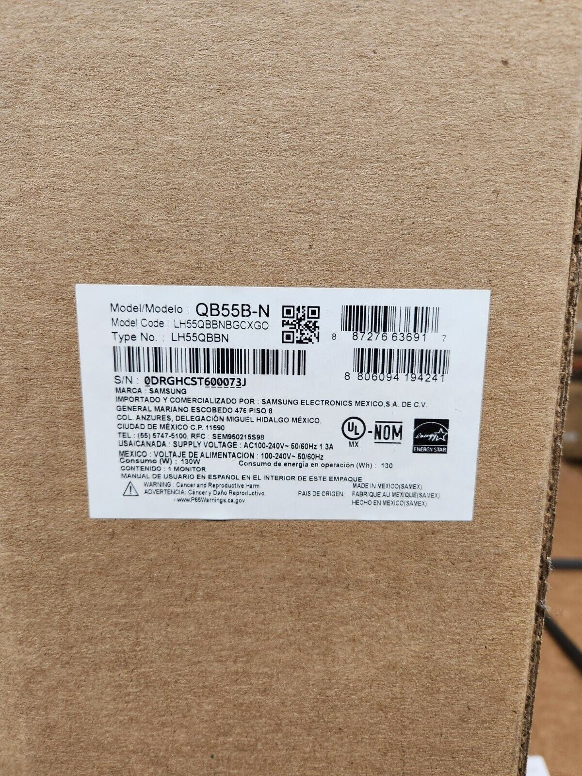 Samsung QB55B-N 55" Direct-Lit 4K Crystal UHD LED Display Smart Signage - Image 2