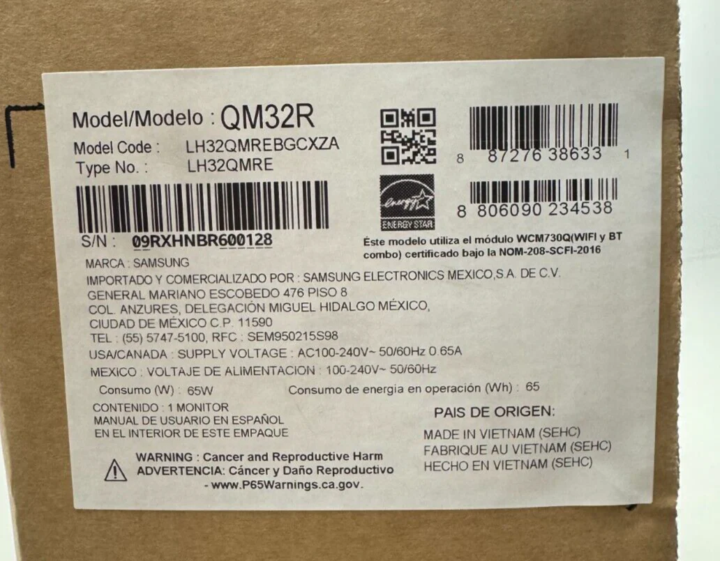 Samsung QM32R 32" 8ms 1920 x 1080 Premium Display 5000:1 LH32QMREBGCXZA - Image 3