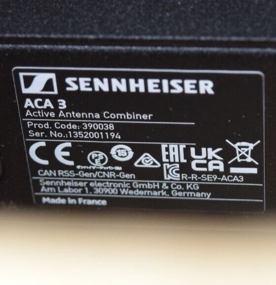 Sennheiser ACA3 Dual-Channel Antenna Combiner  Art. No. 390030    470-798 MHz - Image 5