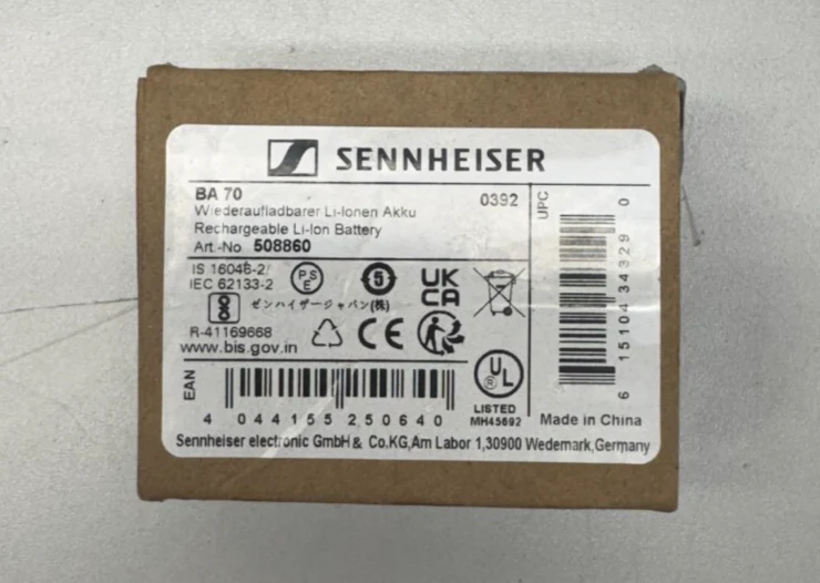 Sennheiser BA 70 Rechargeable Battery Pack for EW-D Bodypack and Handheld Mic - Image 2