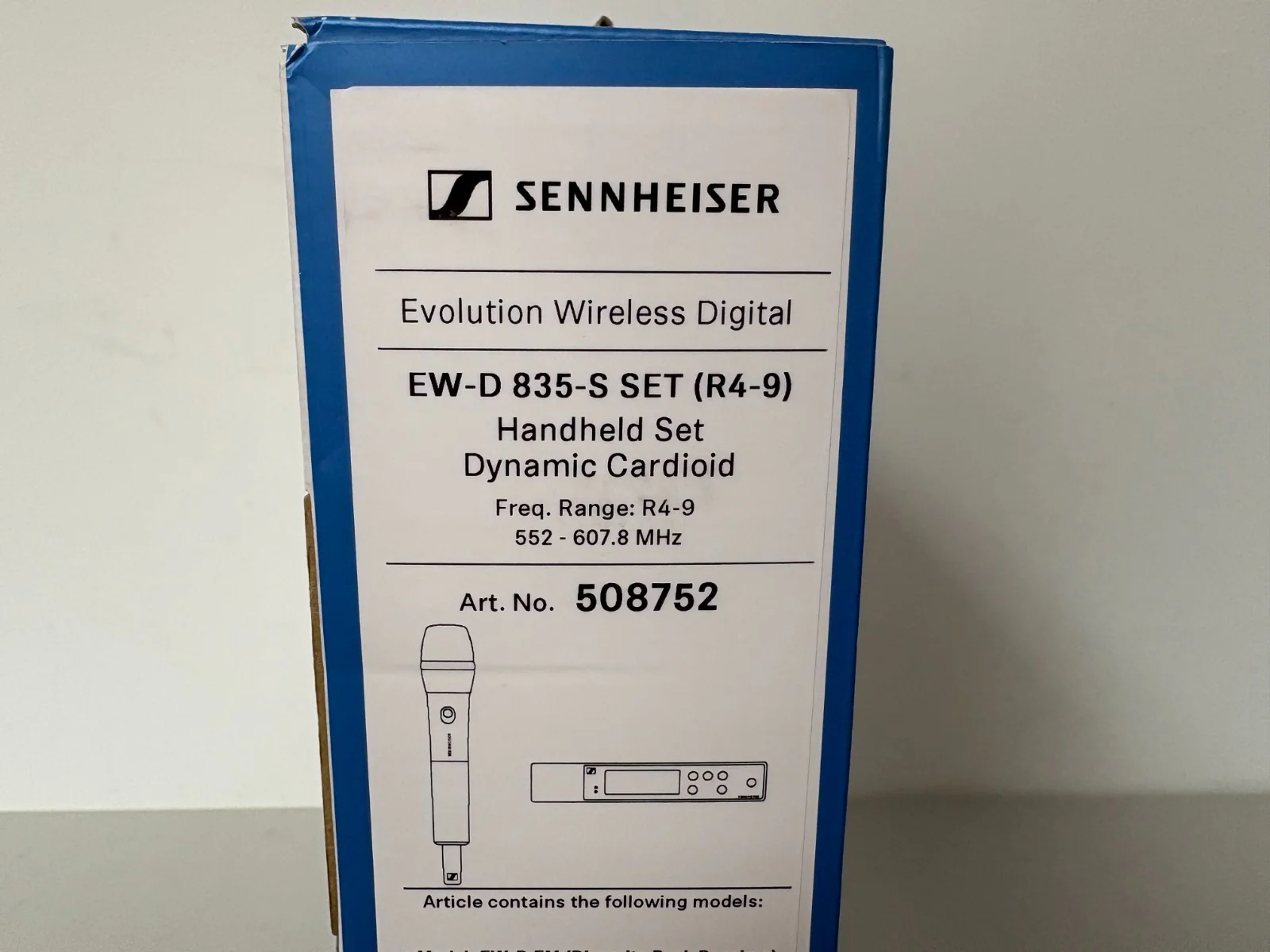 Sennheiser EW-D 835-S Wireless Digital Handheld Set Dynamic Cardioid (508752)