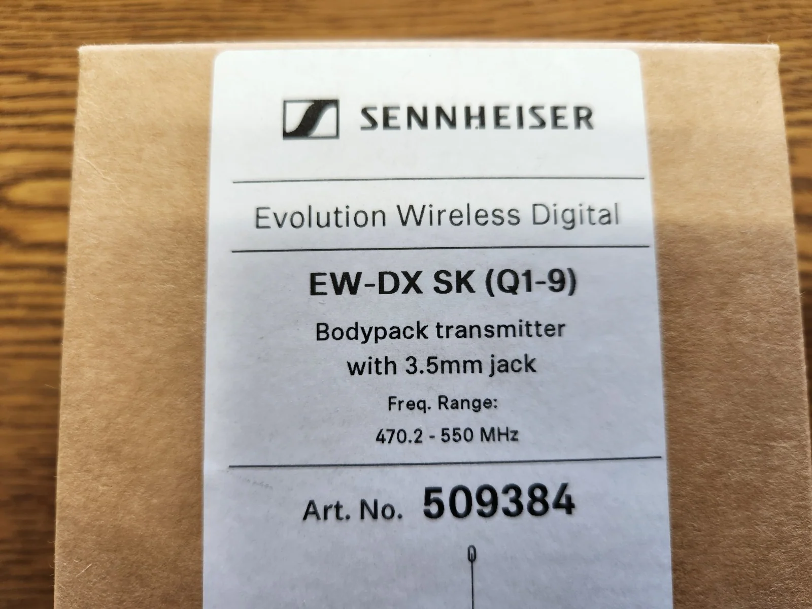 Sennheiser EW-DX SK (Q1-9) Digital Wireless Bodypack Transmitter 470.2-550MHz - Image 3
