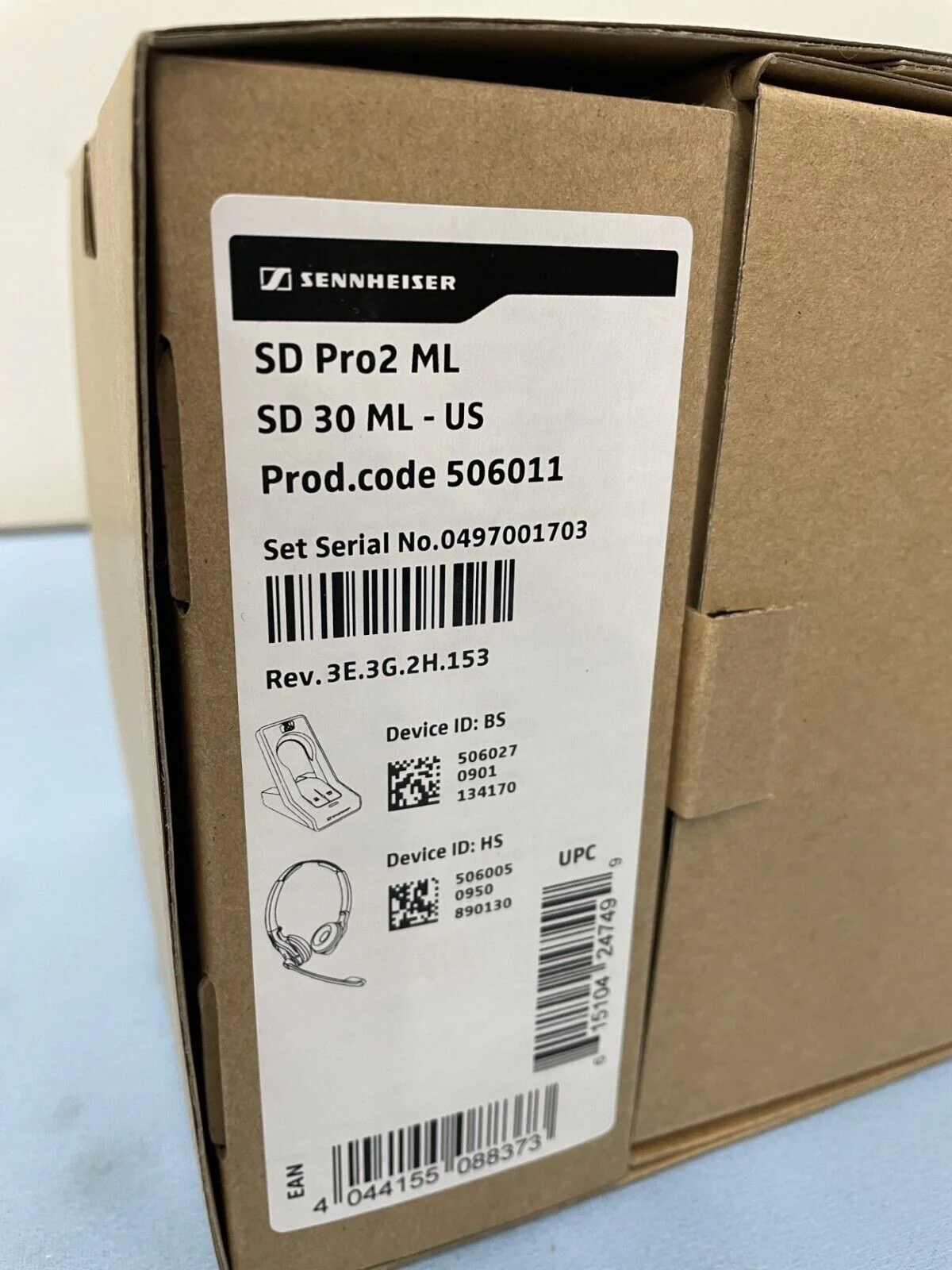 Sennheiser SD Pro2 ML Double-Ear Wireless Stereo Noise-Cancelling Headset & Base - Image 2
