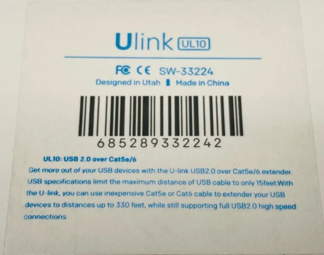 Sewell SW-33224 U-Link UL10 USB 2.0 Extender Kit (200') - Image 2