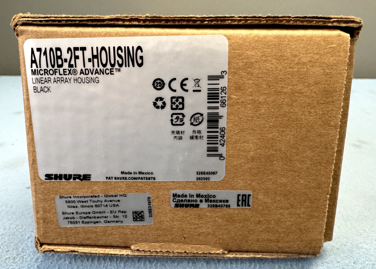 Shure A710B-2FT-HOUSING Linear Array Mechanical Housing Black - Image 2