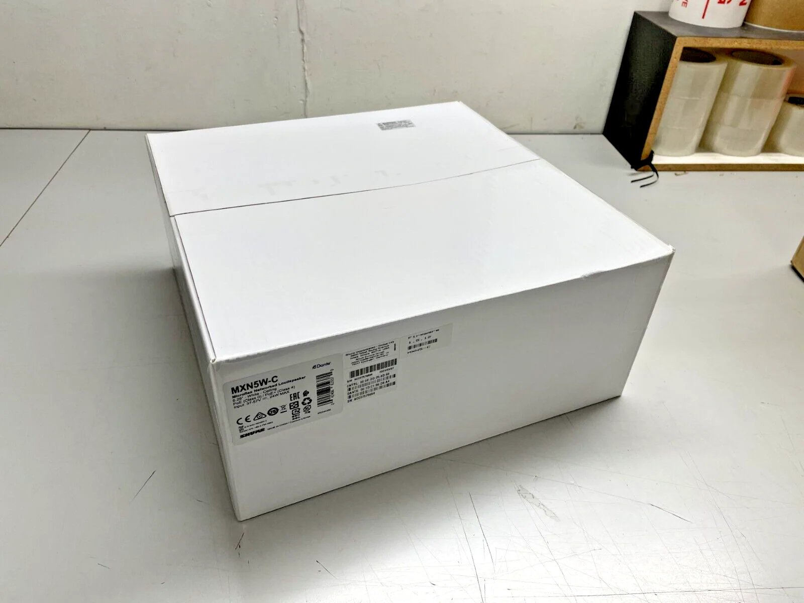 Shure MXN5W-C Microflex Networked Low-Profile IP Ceiling Speaker - PoE & Dante
