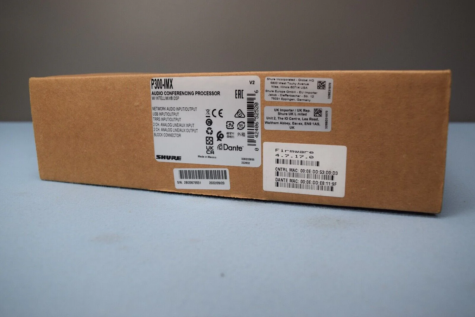 Shure P300-IMX  Audio Conferencing Processor W/ IntelliMix DSP AND POE - Image 5