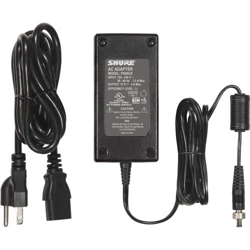 Shure PS60US Power Supply AC Adapter 100 - 240VAC ~ 50 - 60Hz