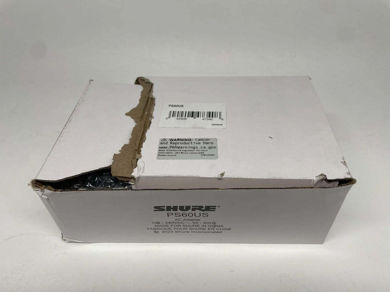 Shure PS60US Power Supply AC Adapter 100 - 240VAC ~ 50- 60Hz - Image 2