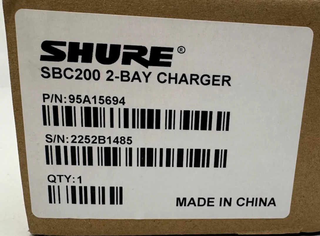 Shure SBC200US Transmitter & Battery Charger with Power Supply - Image 3