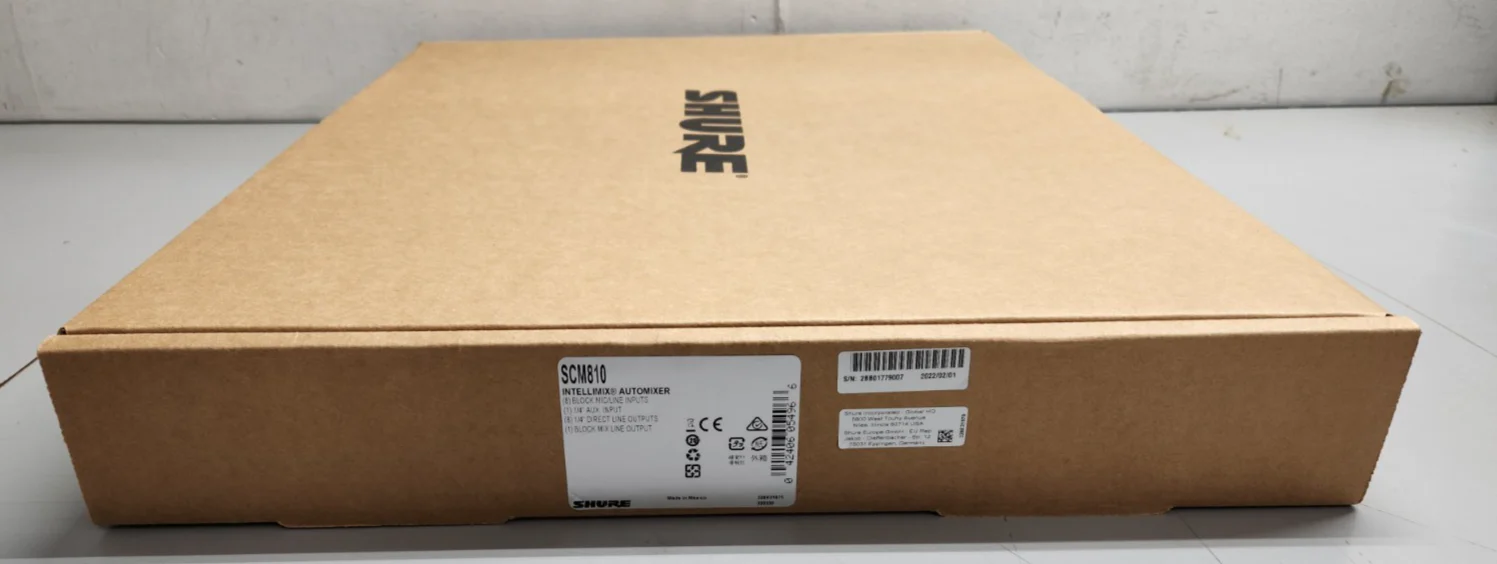 Shure SCM810 8-Channel Microphone Mixer NEW Open Box - Image 4