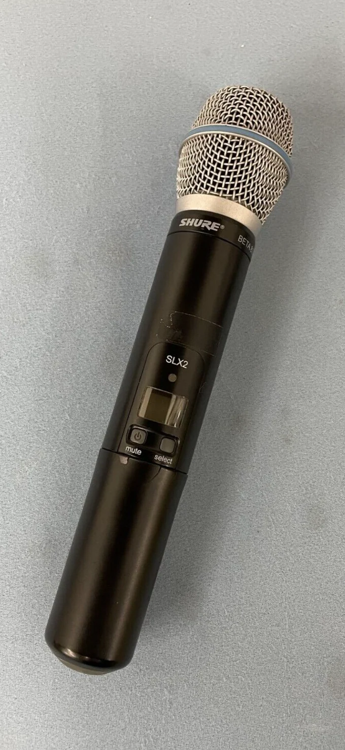 Shure SLX2 Wireless Handheld Microphone Transmitter w/ Beta 87A 470-494 MHZ G4