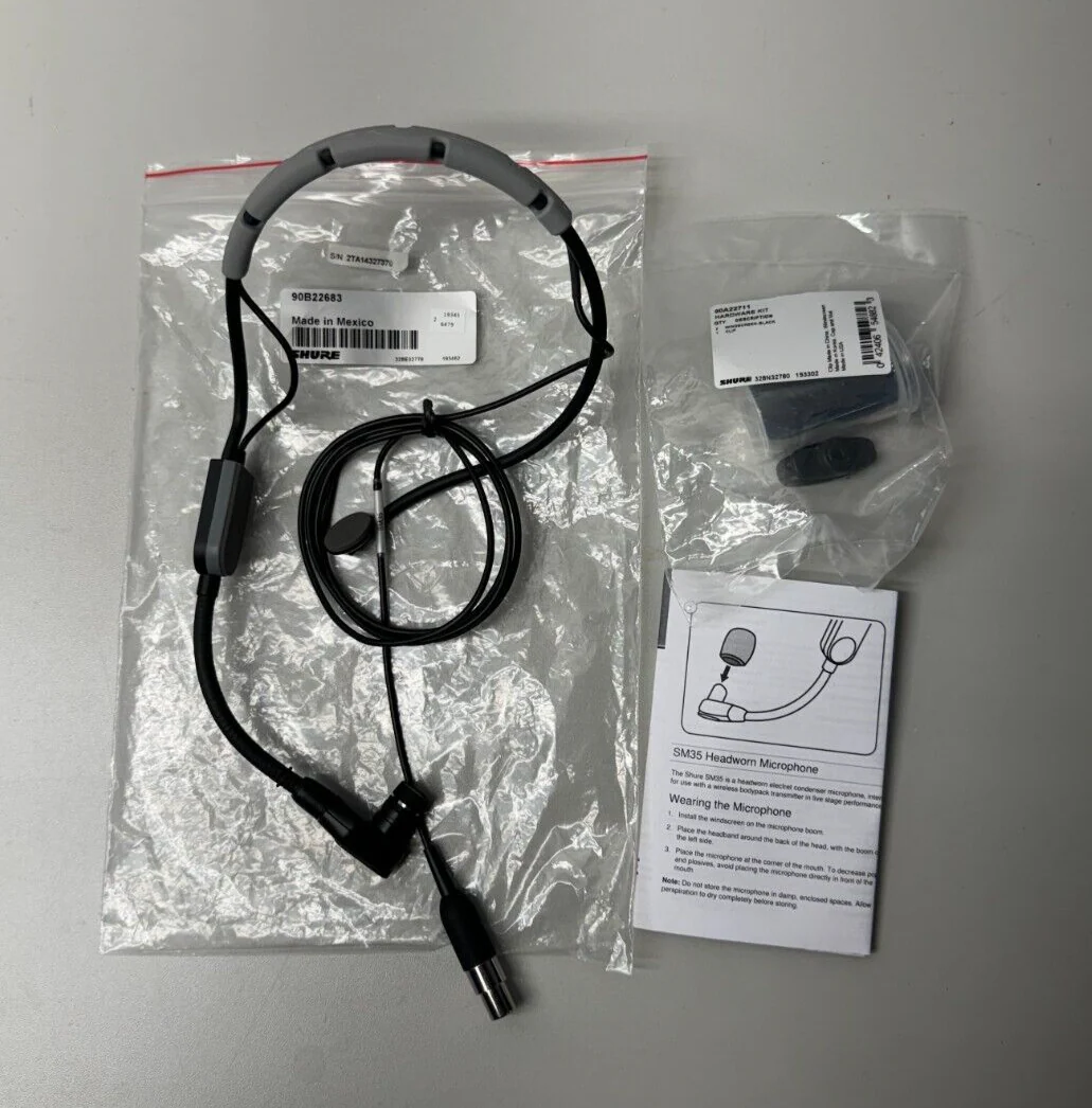Shure SM35 Headworn Headset w/ Cardioid Condenser Microphone for Shure Wireless - Image 2