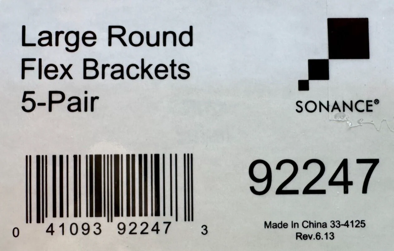 Sonance Large Round Flex Brackets for 8-Inch Speakers (5-Pair) 92247 - Image 3