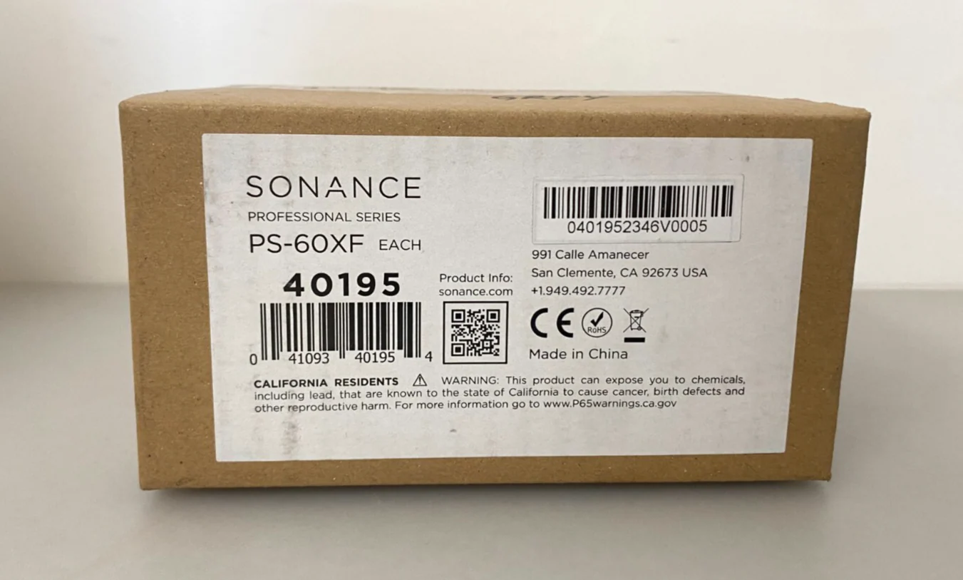 Sonance Professional Series PS-60XF (P/N: 40195)