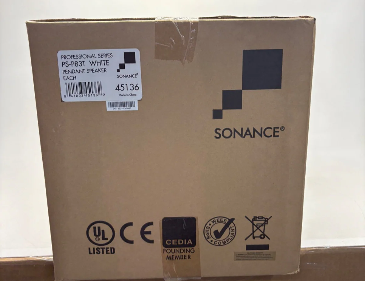 Sonance Professional Series PS-P83T (White) 8" Pendant-Mount Speaker (45136)