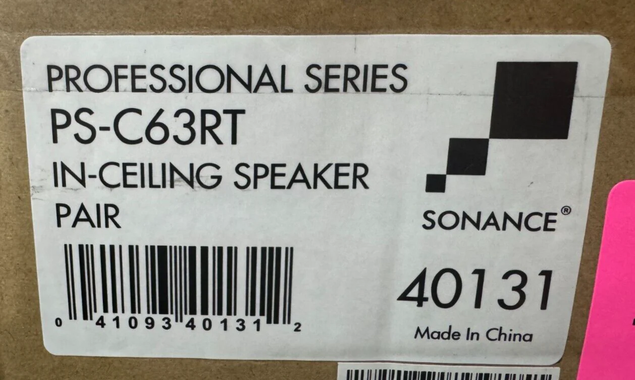 Sonance PS-C63RT Professional Series 6.5" In-Ceiling Speaker 40131 (PAIR) - Image 2