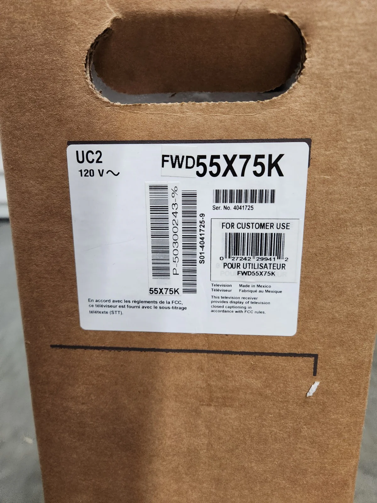 Sony FWD-55X75K 55" 4K HDR Smart Commercial Display and TV NEW - Image 3