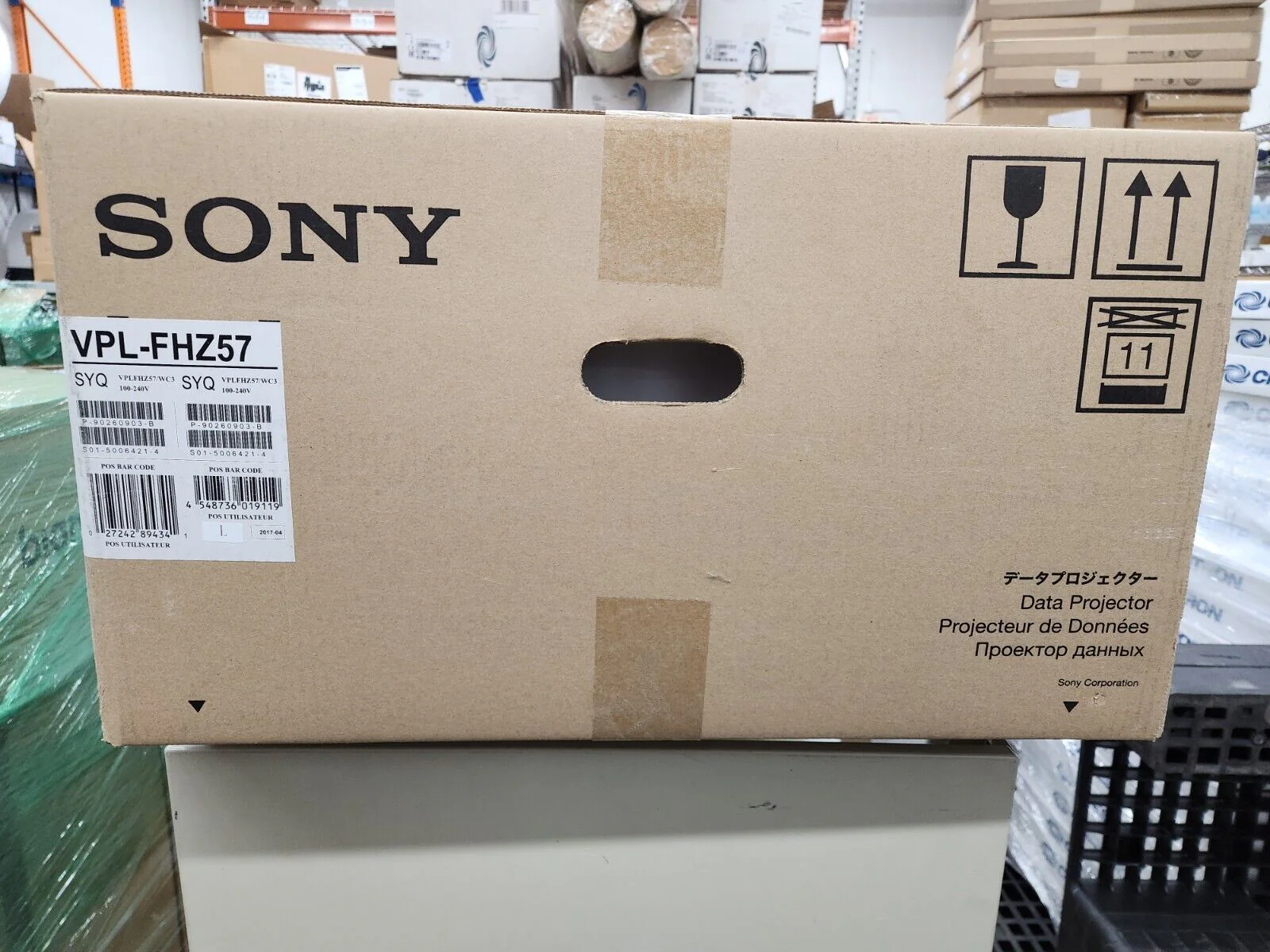 Sony VPL-FHZ57W WUXGA 3LCD Conference Room Laser Projector 4100 Lumens White NEW - Image 2