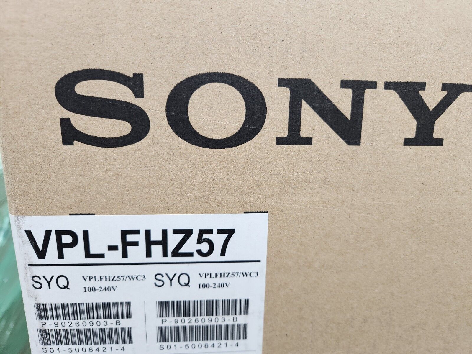 Sony VPL-FHZ57W WUXGA 3LCD Conference Room Laser Projector 4100 Lumens White NEW - Image 3