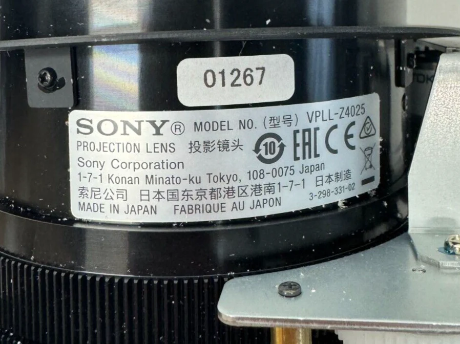 Sony VPLL-Z4025 1.9x Zoom Projection Lens for the VPL-F Series - Image 6
