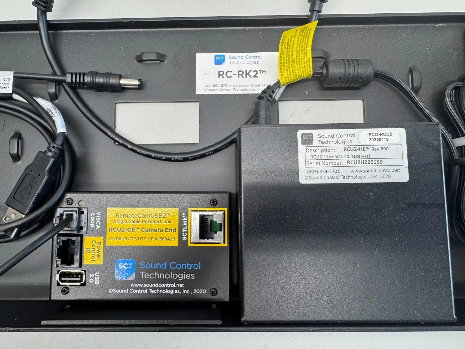 Sound Cloud Technologies RCU2S Kit RCU2S-HE & RCU2S-CE Camera & RCU-RK2 Rack Kit - Image 4