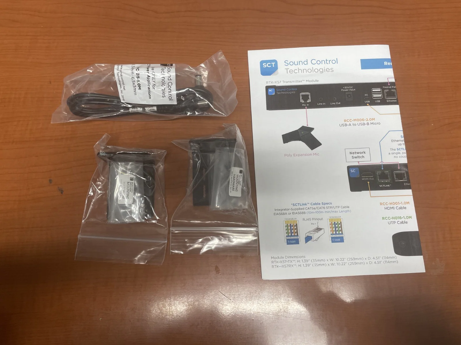 Sound Control Technologies RTK-X57 TX & RX System - Poly Studio Remote Table Kit - Image 8
