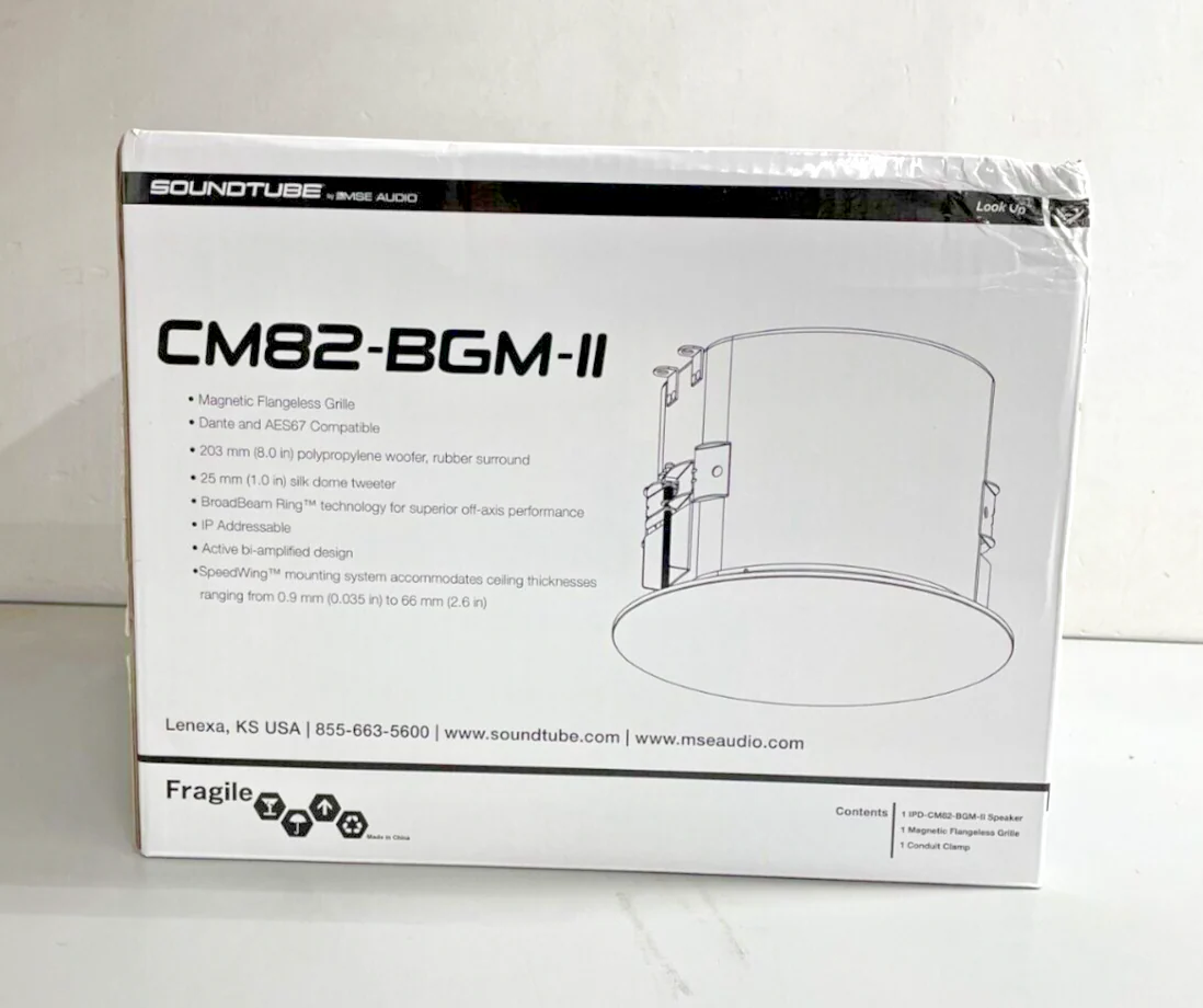 SoundTube IPD-CM82-BGM-II 8" IP-Addressable Dante-Enabled In-Ceiling Speaker - Image 4
