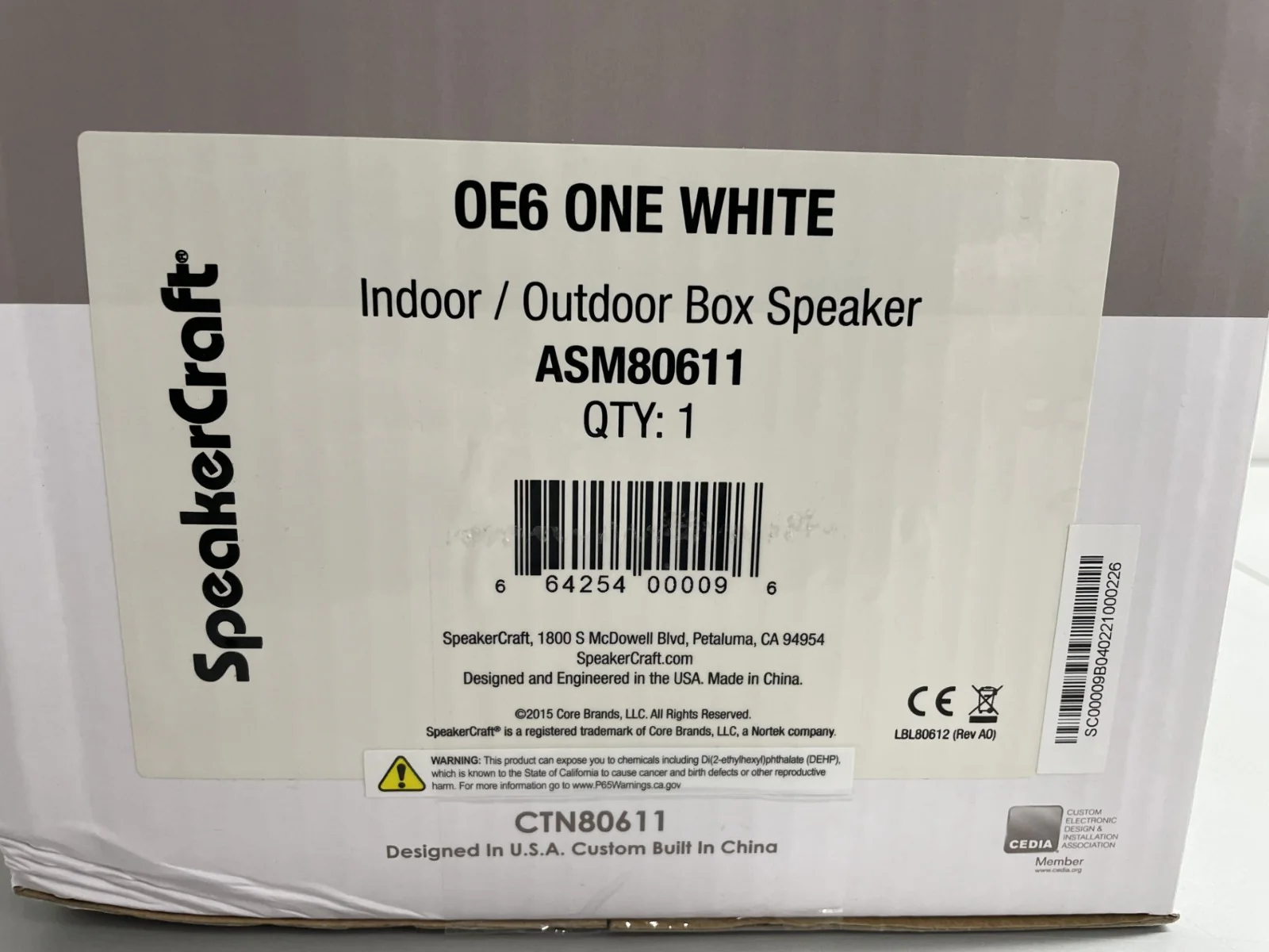 SpeakerCraft OE6 ONE Weatherproof Indoor/Outdoor Elements (White) Loudspeaker - Image 5