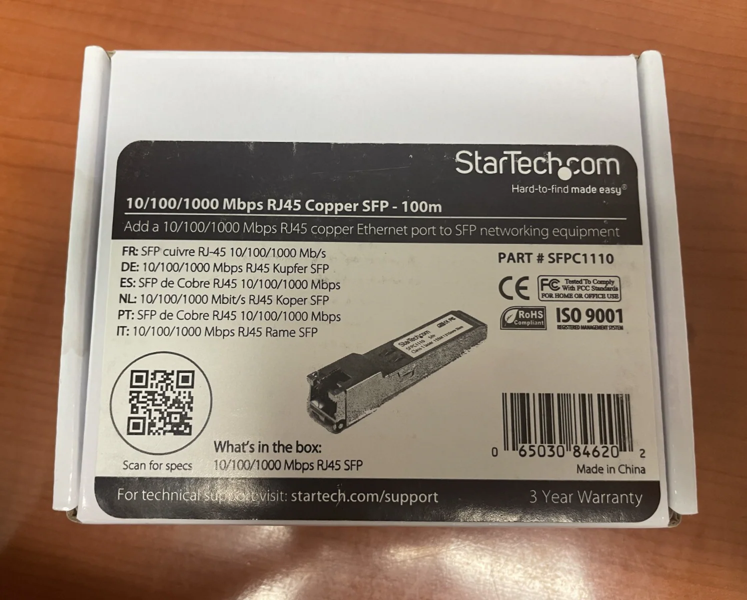 StarTech RJ45 Gigabit Copper SFP SFPC1110 - Image 2