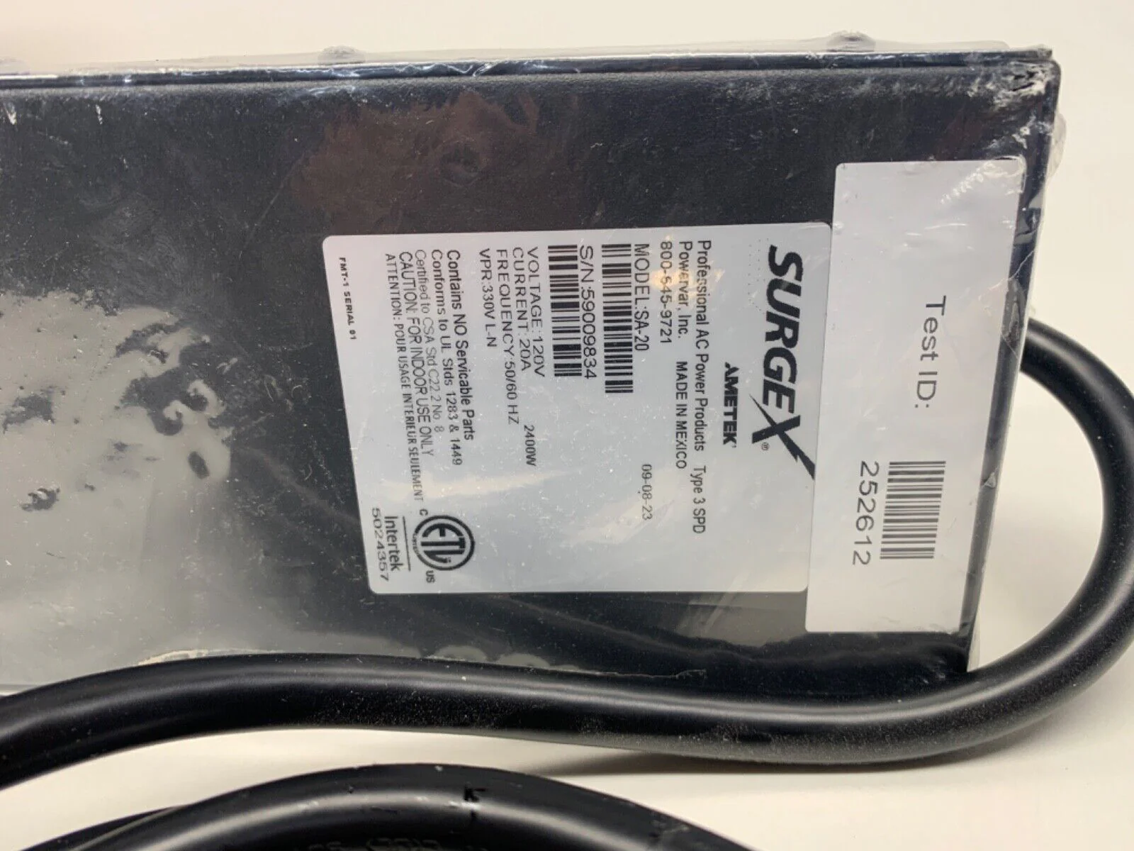 SurgeX SA-20 Surge Eliminator & Power Conditioner 20 Amps & 120 Volts - Image 2