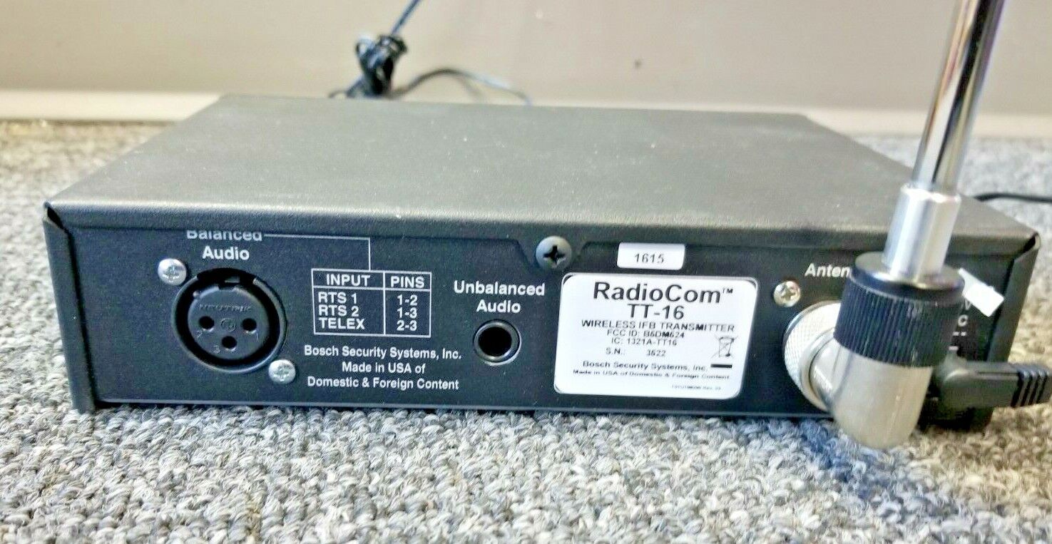 Telex RadioCom TT-16 16-Channel Wireless IFB Base Station Transmitter - Image 3