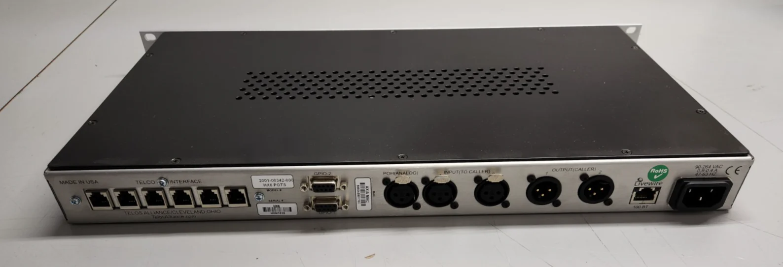 Telos Livewire Hx6 POTS Six-Line Broadcast Phone System  2001-00343-000 - Image 3