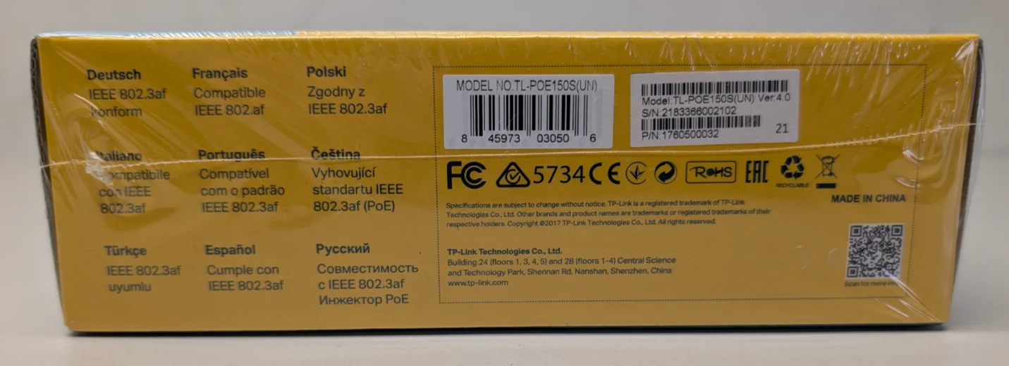 TP-Link TL-POE150S Gigabit POE Injector LOT OF 4 - Image 4