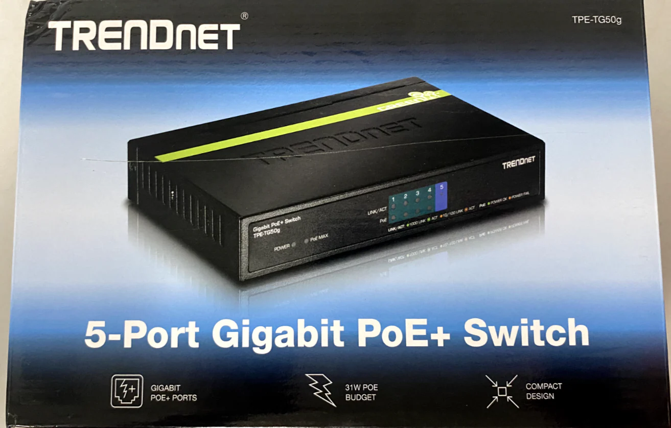 TRENDnet 5-Port Gigabit PoE+ Switch TPE-TG50g - Image 2