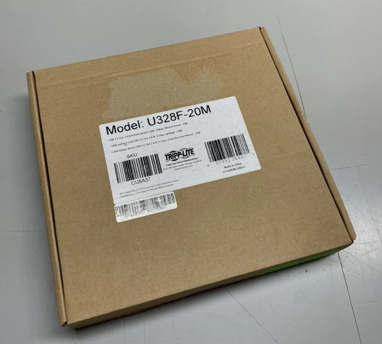 Tripp-Lite Eaton U328F-20M USB 3.2 Plenum-Rated Fiber Active Optical Cable AOC