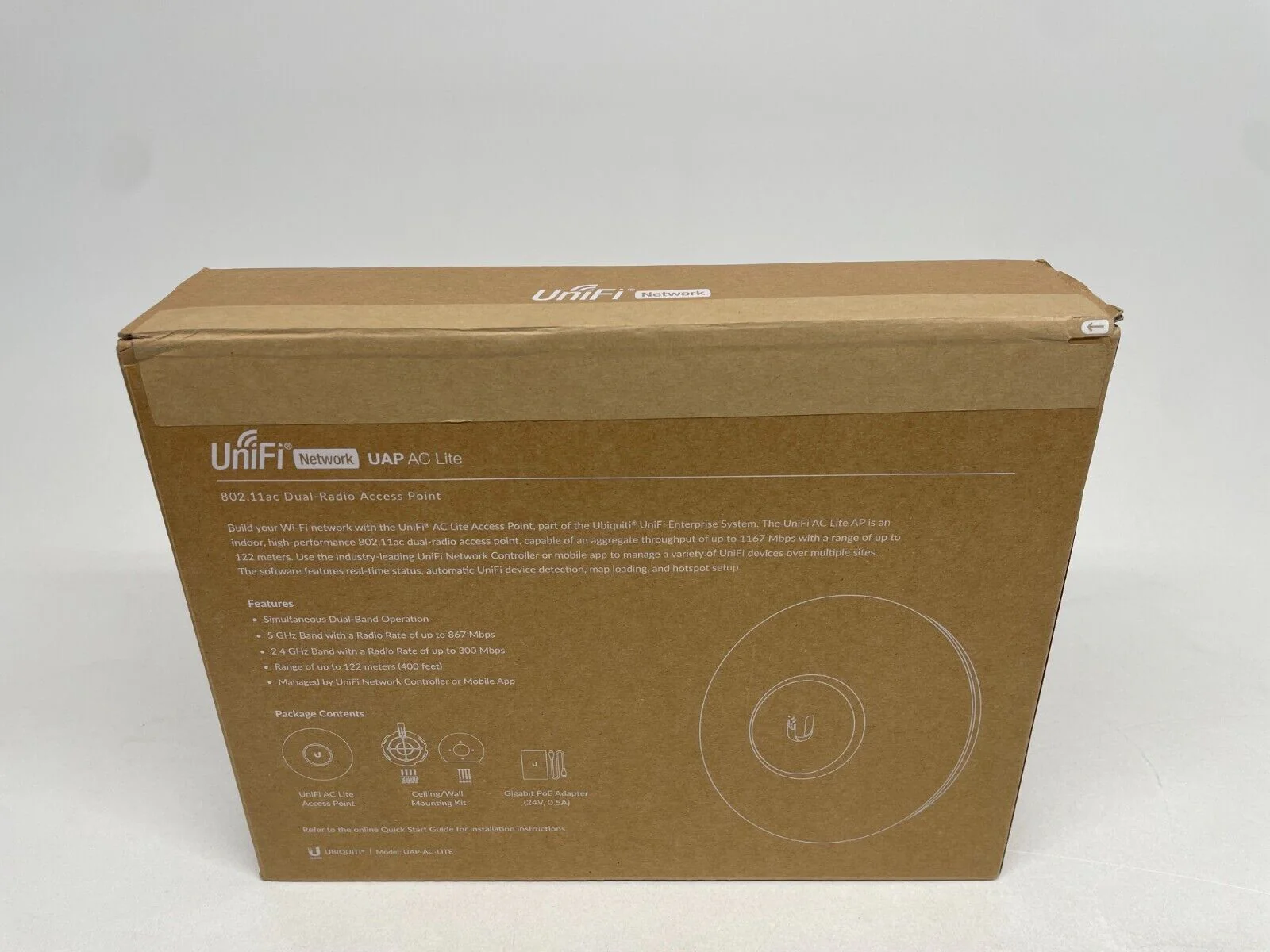 Ubiquiti UniFi UAP-AC-LITE Ceiling-Mounted Dual-Radio Access Point - Image 3
