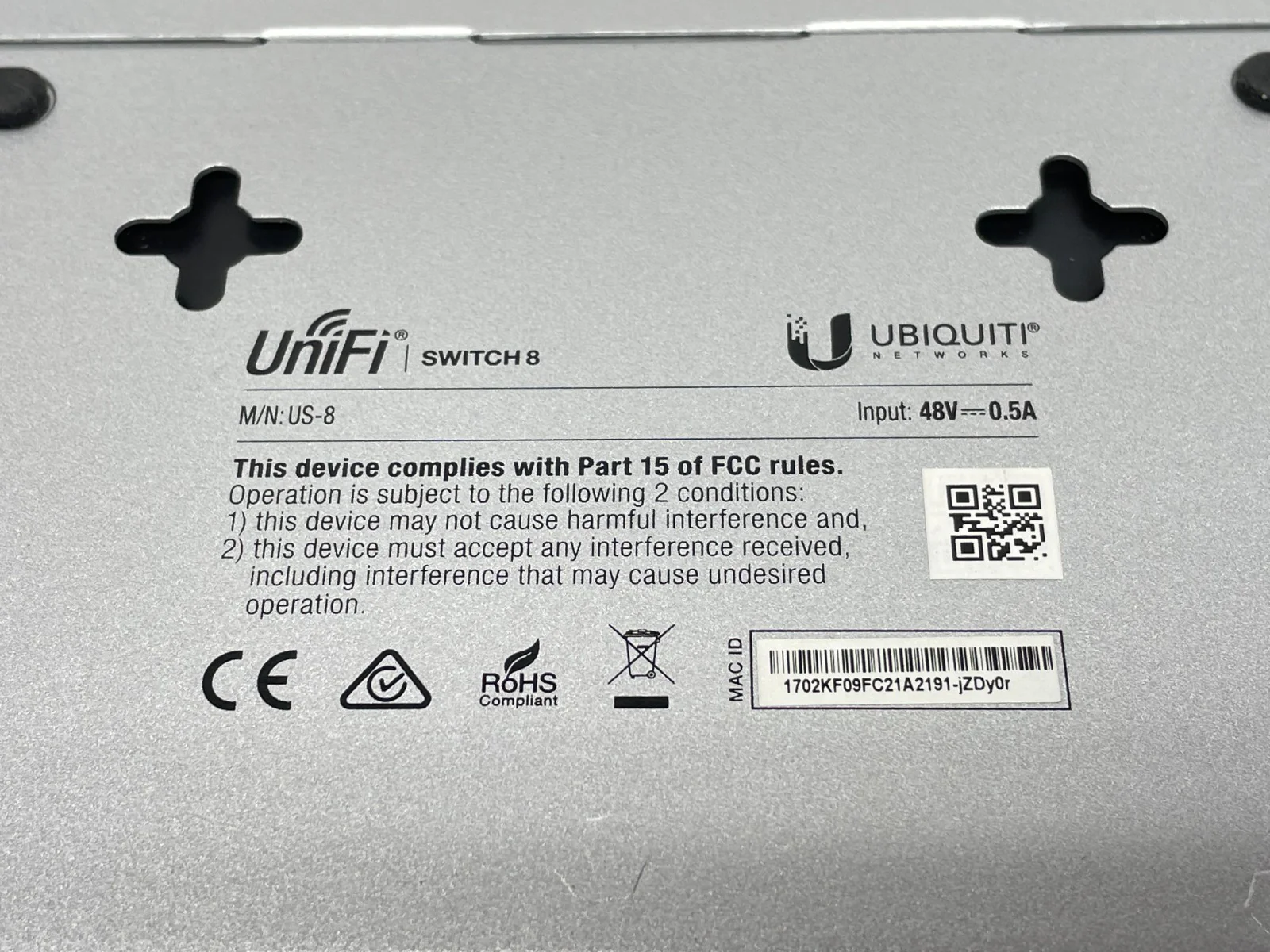 Ubiquiti UniFi US-8 Switch 8 8-port, Layer 2 PoE Switch with a Gigabit PoE - Image 5