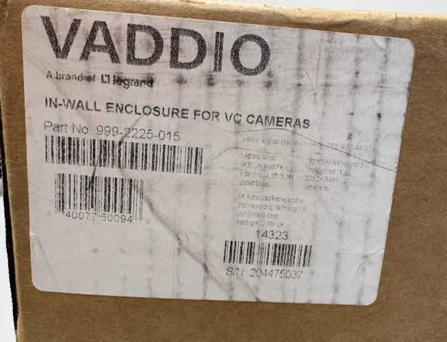 Vaddio (999-2225-015) In-wall Enclosure for the Polycom EagleEye - Image 2