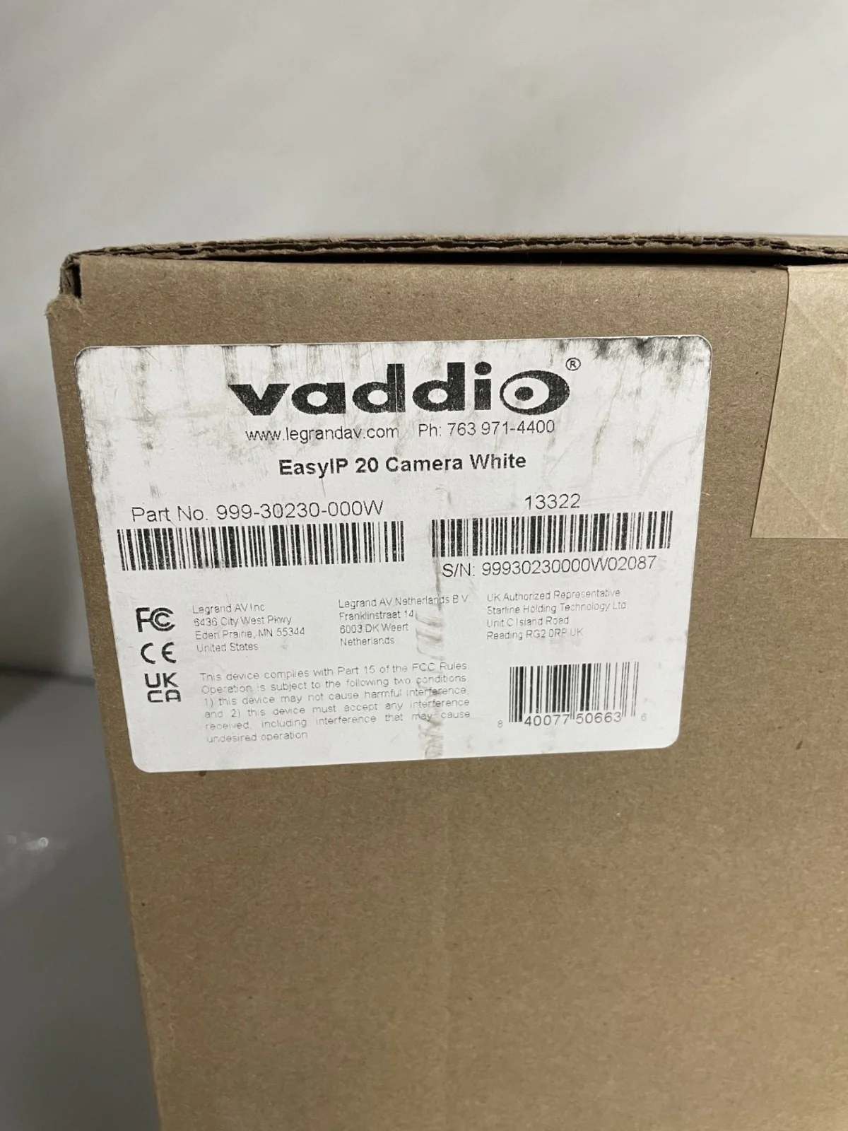 Vaddio EasyIP 20 High Definition IP Network PTZ Camera (White) 999-30230-000W - Image 2