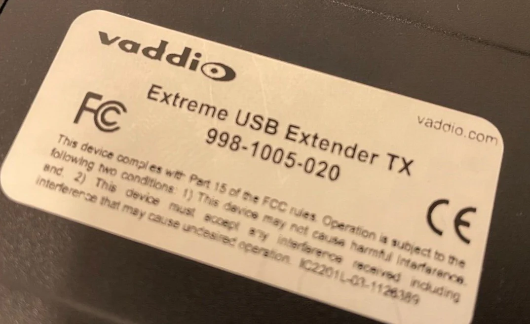 Vaddio Extreme USB 2.0 Extender/Extension Transmitter TX & Receiver RX System w/ - Image 6