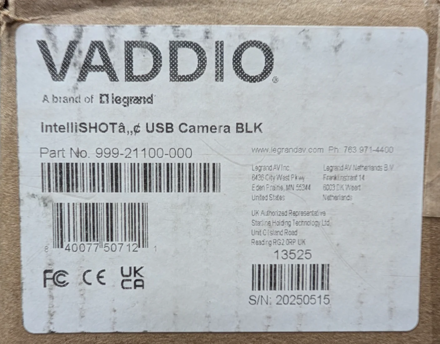 Vaddio IntelliSHOT USB Camera Black - 999-21100-000 - Image 2