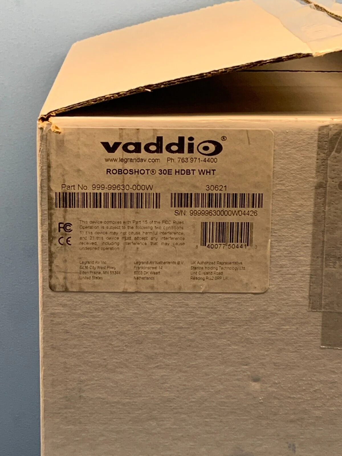 Vaddio RoboSHOT 30E HDBT IP Camera System / 999-99630-000W (White) - Image 2