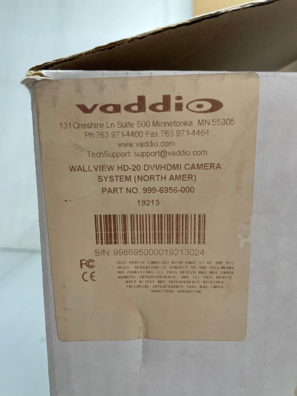 Vaddio WALLVIEW HD-20 HD DVI/HDMI Camera System 999-6956-000 - Image 6