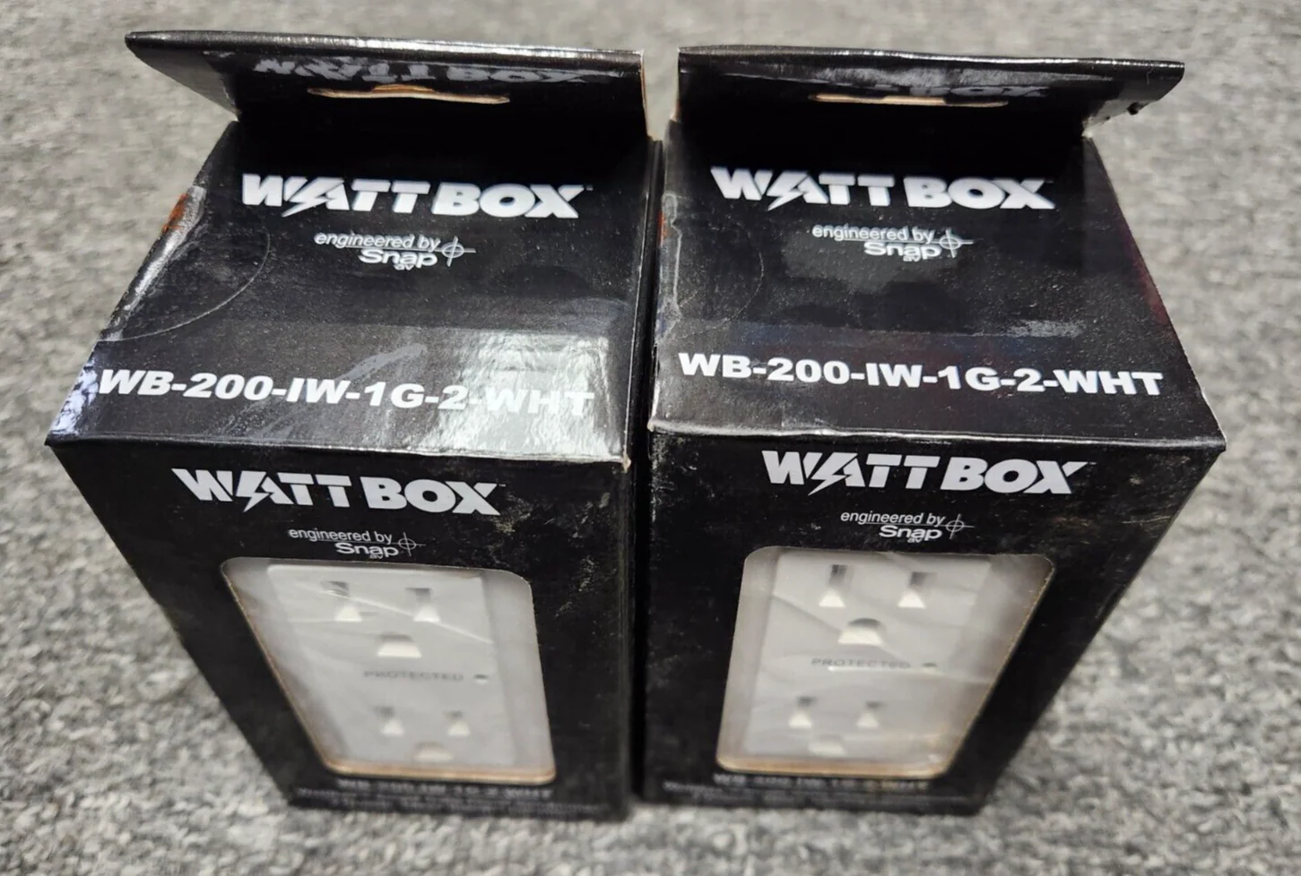WattBox LOT OF 2  Single Gang Power Conditioner  WB-200-IW-1G-2-WHT Factory Seal - Image 2