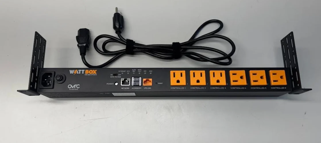 WattBox WB-800-IPVM-6 800 Series IP Surge Protector Rack Ears Included