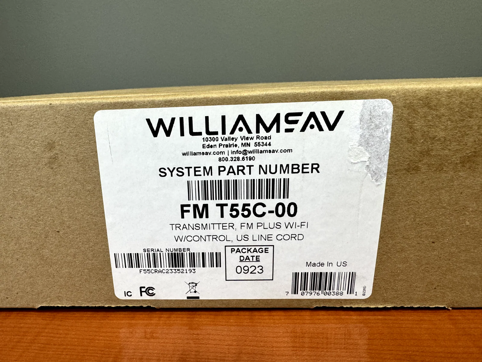 Williams Sound FM-T55C-00 FM+ and Wi-Fi Assistive Listening System 72 to 76 MHz - Image 2