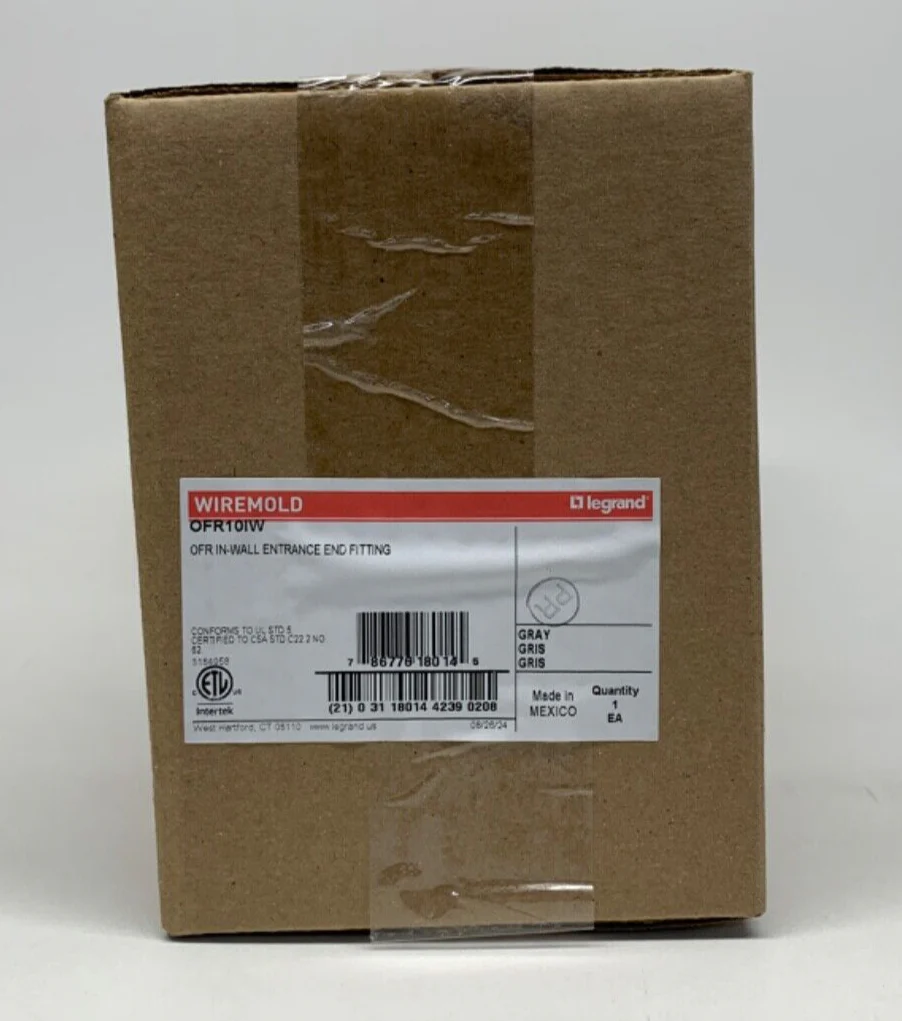 WIREMOLD LEGRAND OFR10IW  OFR IN WALL Entrance End Fitting (GRAY)